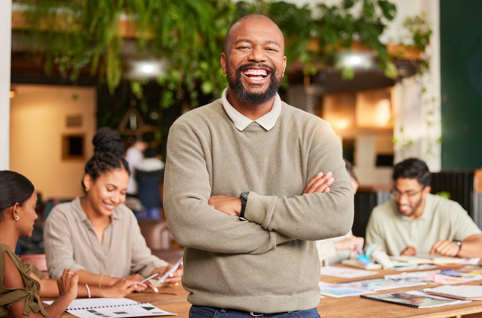 Professional Employee Smiling