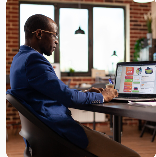 Person working on computer